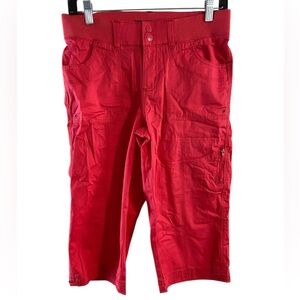 Like-New Lee Women's Deep Pink Cargo Capri Pants